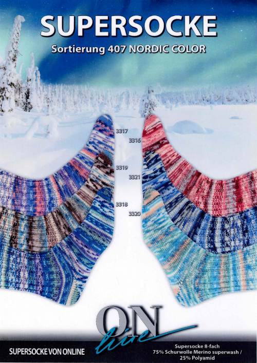 Supersocke 407 Style - Nordic Color 8-Ply